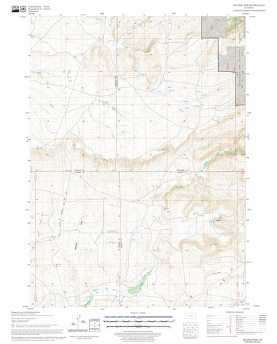 US Forest Service - Topo Dugway Rim, WY FSTopo Legacy digital map