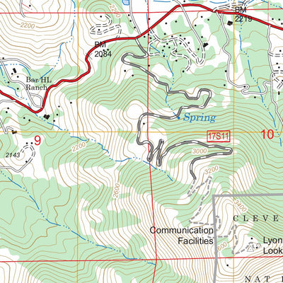 US Forest Service - Topo Dulzura, CA FSTopo Legacy digital map