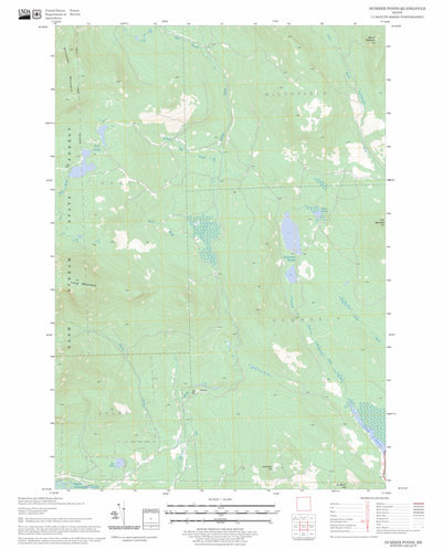 US Forest Service - Topo Dummer Ponds, ME FSTopo Legacy digital map