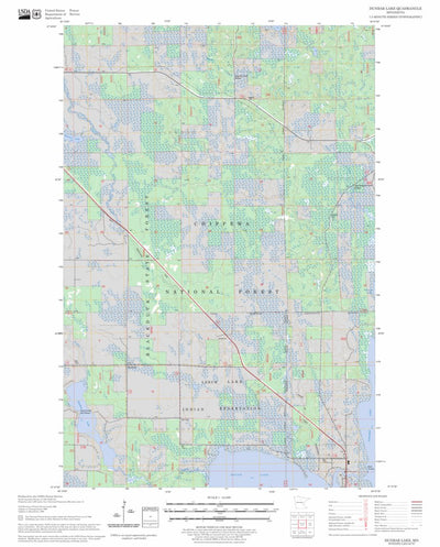 US Forest Service - Topo Dunbar Lake, TX FSTopo Legacy digital map