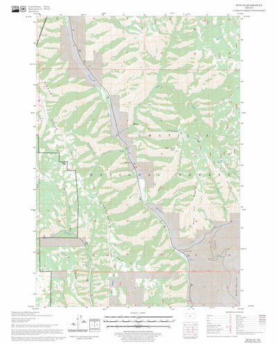 US Forest Service - Topo Duncan, OR FSTopo Legacy digital map