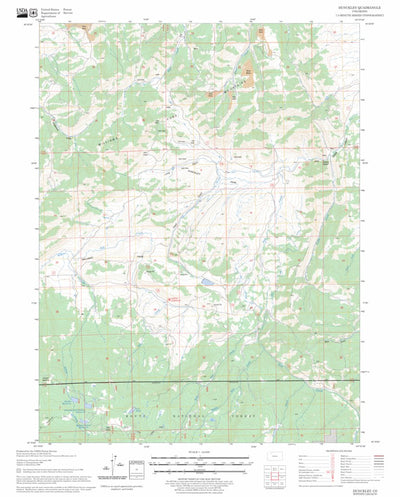 US Forest Service - Topo Dunckley, CO FSTopo Legacy digital map
