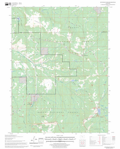 US Forest Service - Topo Dunckley Pass, CO FSTopo Legacy digital map