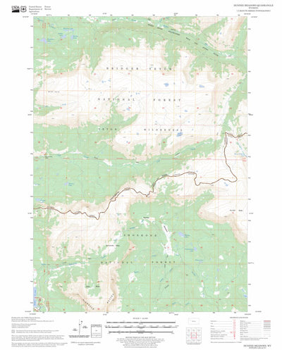US Forest Service - Topo Dundee Meadows, WY FSTopo Legacy digital map
