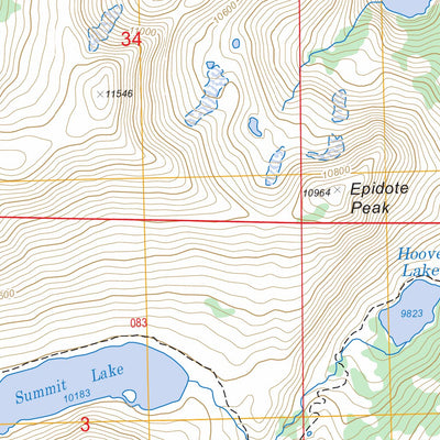 US Forest Service - Topo Dunderberg Peak, CA FSTopo Legacy digital map
