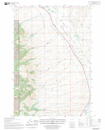 US Forest Service - Topo Dunn Creek, MT FSTopo Legacy digital map