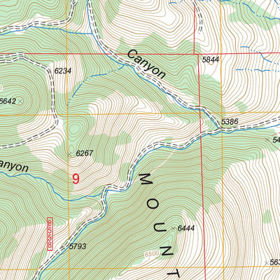 US Forest Service - Topo Dunn Creek, MT FSTopo Legacy digital map