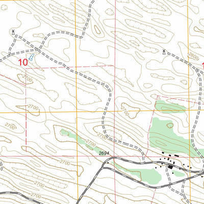 US Forest Service - Topo Dunning NW, NE FSTopo Legacy digital map