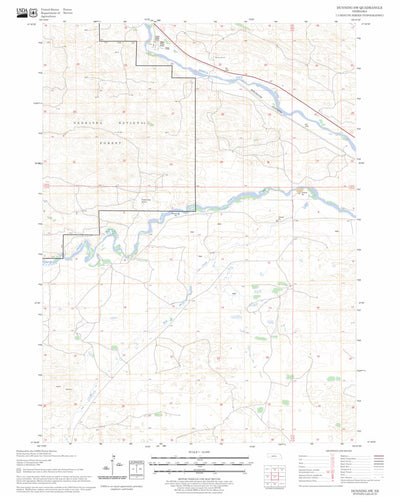 US Forest Service - Topo Dunning SW, NE FSTopo Legacy digital map
