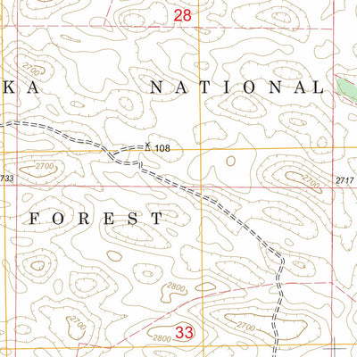 US Forest Service - Topo Dunning SW, NE FSTopo Legacy digital map