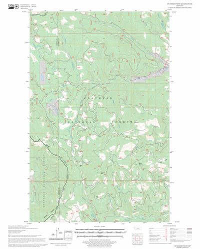 US Forest Service - Topo Dunsire Point, MT FSTopo Legacy digital map