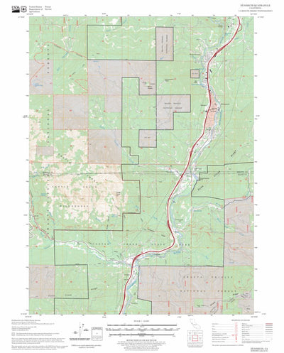US Forest Service - Topo Dunsmuir, CA FSTopo Legacy digital map