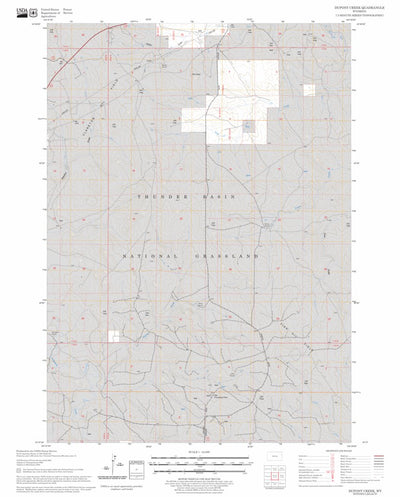 US Forest Service - Topo Dupont Creek, WY FSTopo Legacy digital map