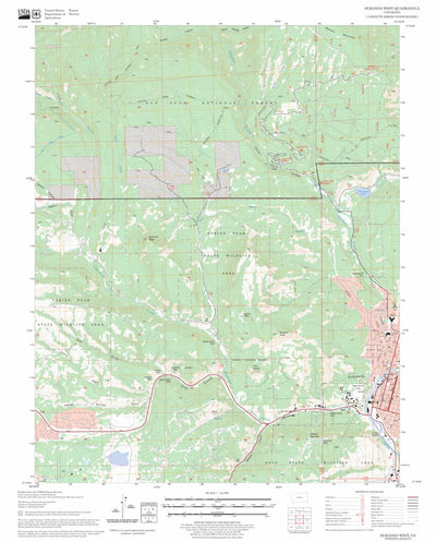 US Forest Service - Topo Durango West, CO FSTopo Legacy digital map