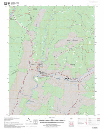 US Forest Service - Topo Durbin, WV FSTopo Legacy digital map