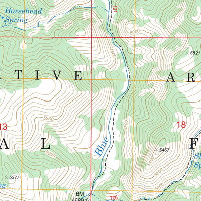 US Forest Service - Topo Dutch Blue Creek, AZ FSTopo Legacy digital map