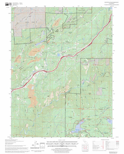 US Forest Service - Topo Dutch Flat, CA FSTopo Legacy digital map