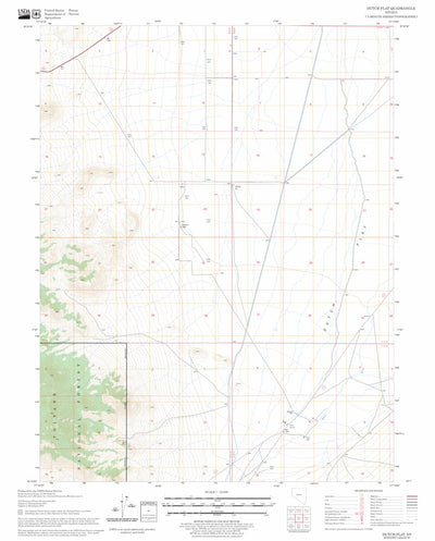 US Forest Service - Topo Dutch Flat, NV FSTopo Legacy digital map