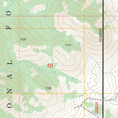 US Forest Service - Topo Dutch Flat, NV FSTopo Legacy digital map