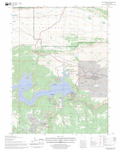 US Forest Service - Topo Dutch John, UT - WY FSTopo Legacy digital map