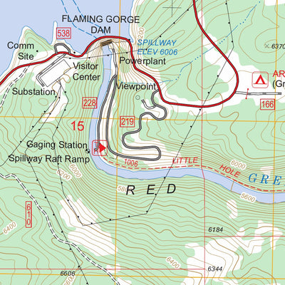 US Forest Service - Topo Dutch John, UT - WY FSTopo Legacy digital map