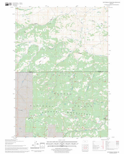 US Forest Service - Topo Dutchman Creek, OR FSTopo Legacy digital map