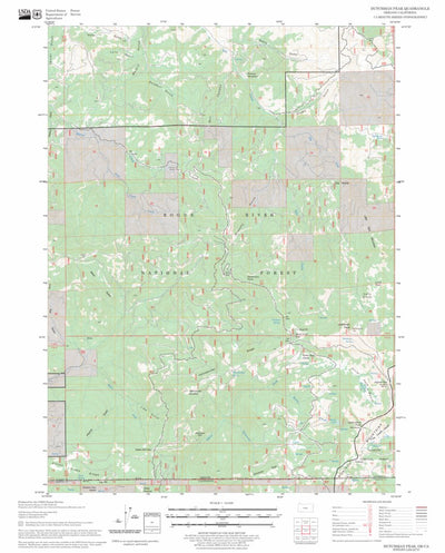 US Forest Service - Topo Dutchman Peak, OR - CA FSTopo Legacy digital map