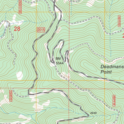 US Forest Service - Topo Dutchman Peak, OR - CA FSTopo Legacy digital map