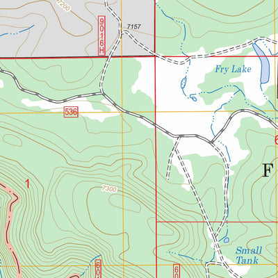 US Forest Service - Topo Dutton Hill, AZ FSTopo Legacy digital map