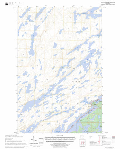 US Forest Service - Topo Dutton Lake, MN FSTopo Legacy digital map