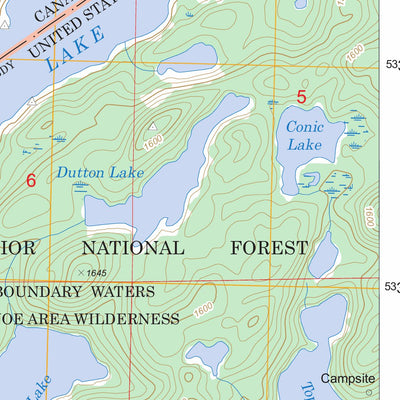 US Forest Service - Topo Dutton Lake, MN FSTopo Legacy digital map