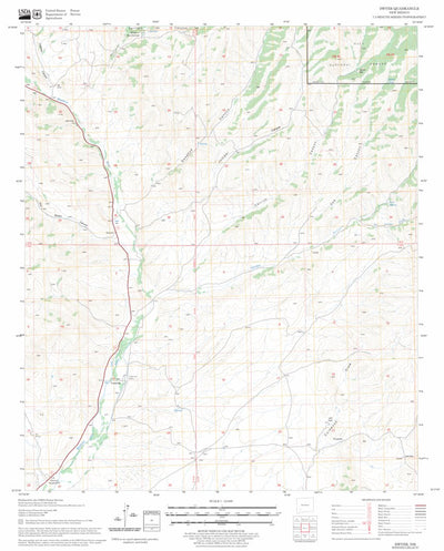 US Forest Service - Topo Dwyer, NM FSTopo Legacy digital map