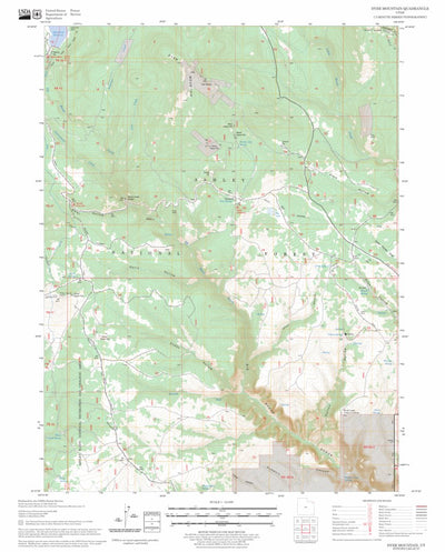 US Forest Service - Topo Dyer Mountain, UT FSTopo Legacy digital map