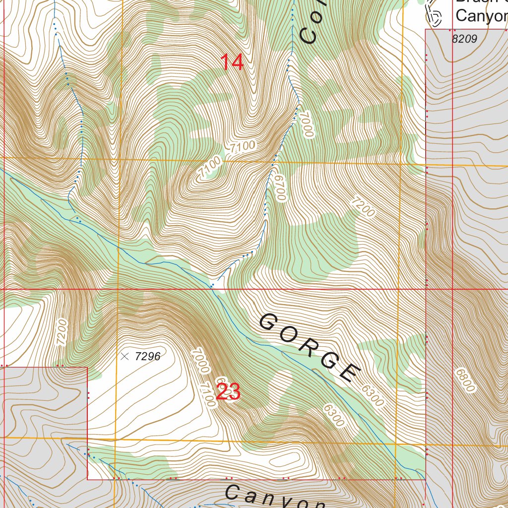 Dyer Mountain, UT FSTopo Legacy Map by US Forest Service - Topo ...