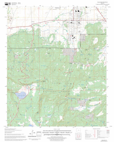 US Forest Service - Topo Eagar, AZ FSTopo Legacy digital map