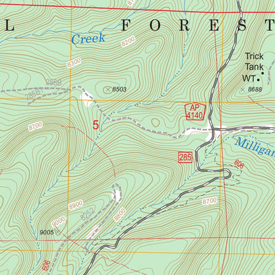 US Forest Service - Topo Eagar, AZ FSTopo Legacy digital map