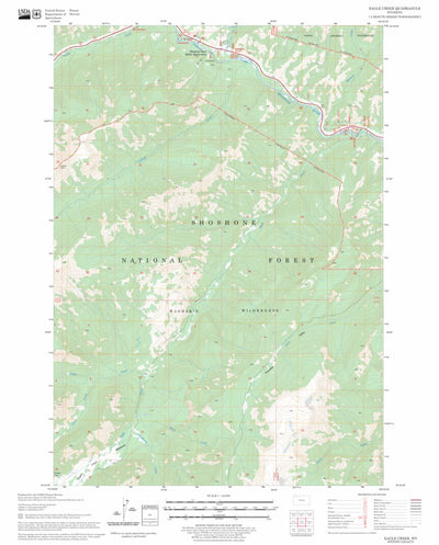 US Forest Service - Topo Eagle Creek, WY FSTopo Legacy digital map