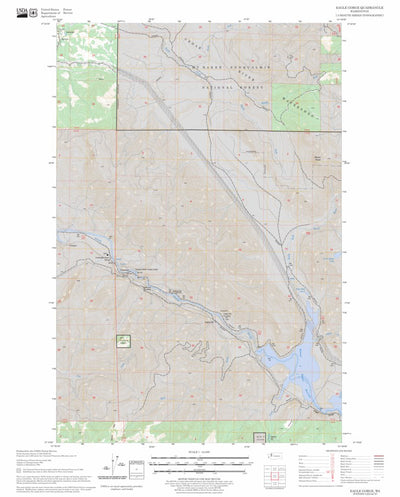 US Forest Service - Topo Eagle Gorge, WA FSTopo Legacy digital map