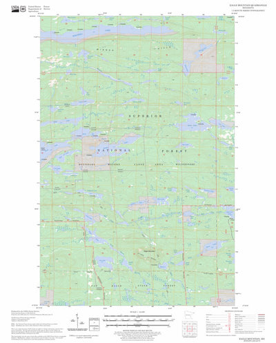 US Forest Service - Topo Eagle Mountain, MN FSTopo Legacy digital map