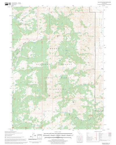 US Forest Service - Topo Eagle Peak, CA FSTopo Legacy digital map