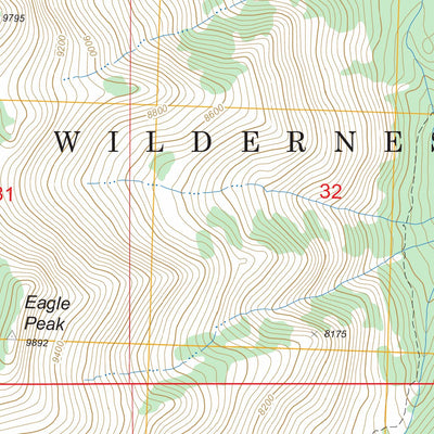 US Forest Service - Topo Eagle Peak, CA FSTopo Legacy digital map