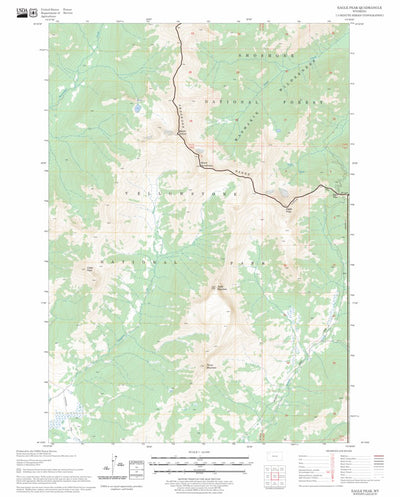 US Forest Service - Topo Eagle Peak, WY FSTopo Legacy digital map