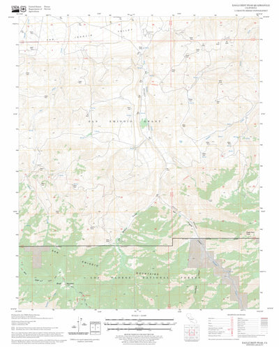 US Forest Service - Topo Eagle Rest Peak, CA FSTopo Legacy digital map