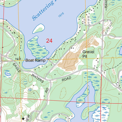 US Forest Service - Topo Eagle River East, WI FSTopo Legacy digital map