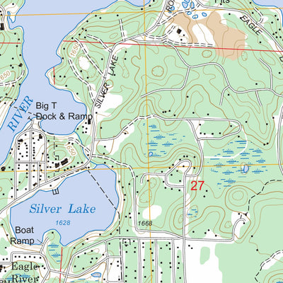 US Forest Service - Topo Eagle River East, WI FSTopo Legacy digital map