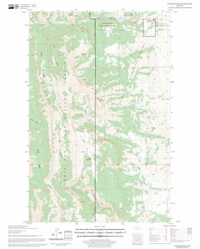 US Forest Service - Topo Ear Mountain, MT FSTopo Legacy digital map