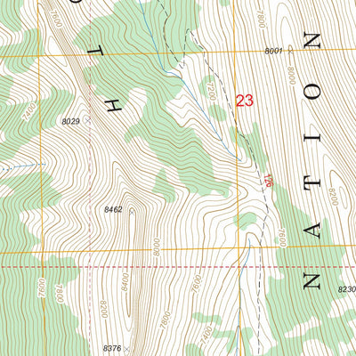 US Forest Service - Topo Ear Mountain, MT FSTopo Legacy digital map