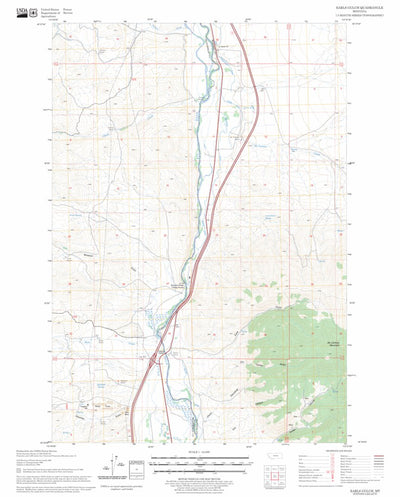 US Forest Service - Topo Earls Gulch, MT FSTopo Legacy digital map