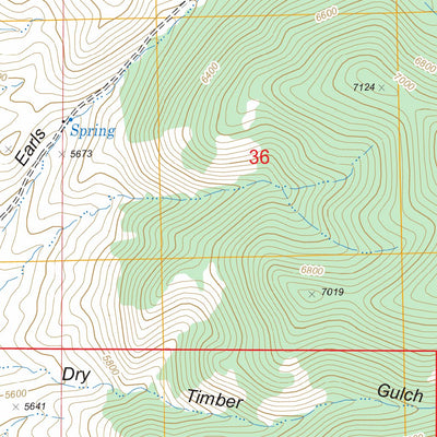 US Forest Service - Topo Earls Gulch, MT FSTopo Legacy digital map