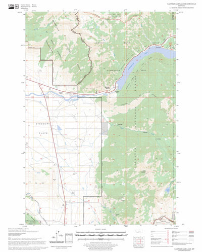 US Forest Service - Topo Earthquake Lake, MT FSTopo Legacy digital map